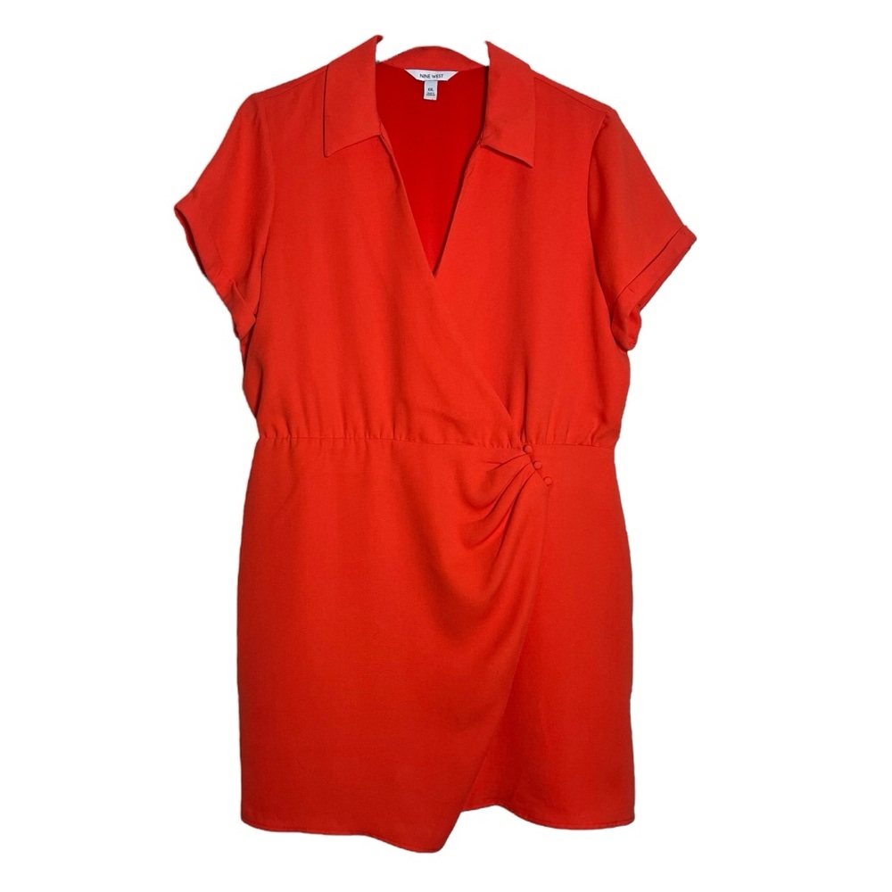 Nine West Bright Orange Mini Dress